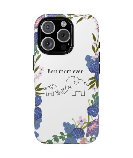 Mommy Elephant - White - iPhone