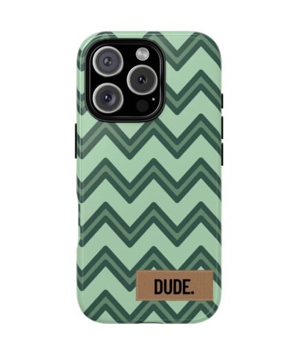 Dude Zig Zag - Green - iPhone