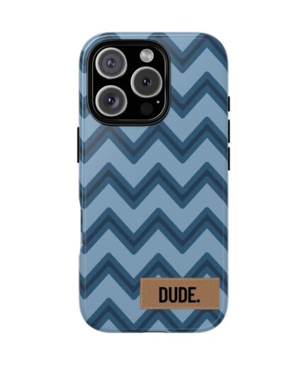 Dude Zig Zag - Blue - iPhone