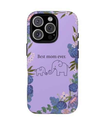 Mommy Elephant - Purple- iPhone