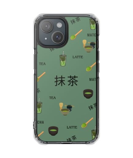 Magnetic Clear Matcha Case - Green