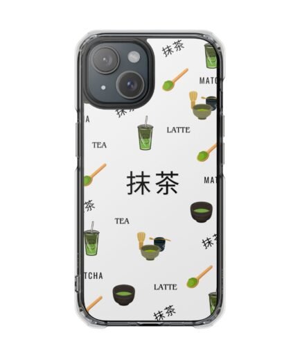 Magnetic Clear Matcha Case - White