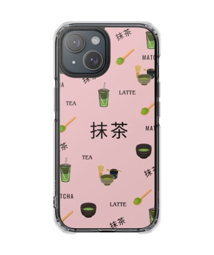 Magnetic Clear Matcha Case - Pink